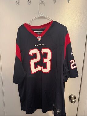 Foster Nike  NFL Houston Texans Navy and Red #23 Football Jersey